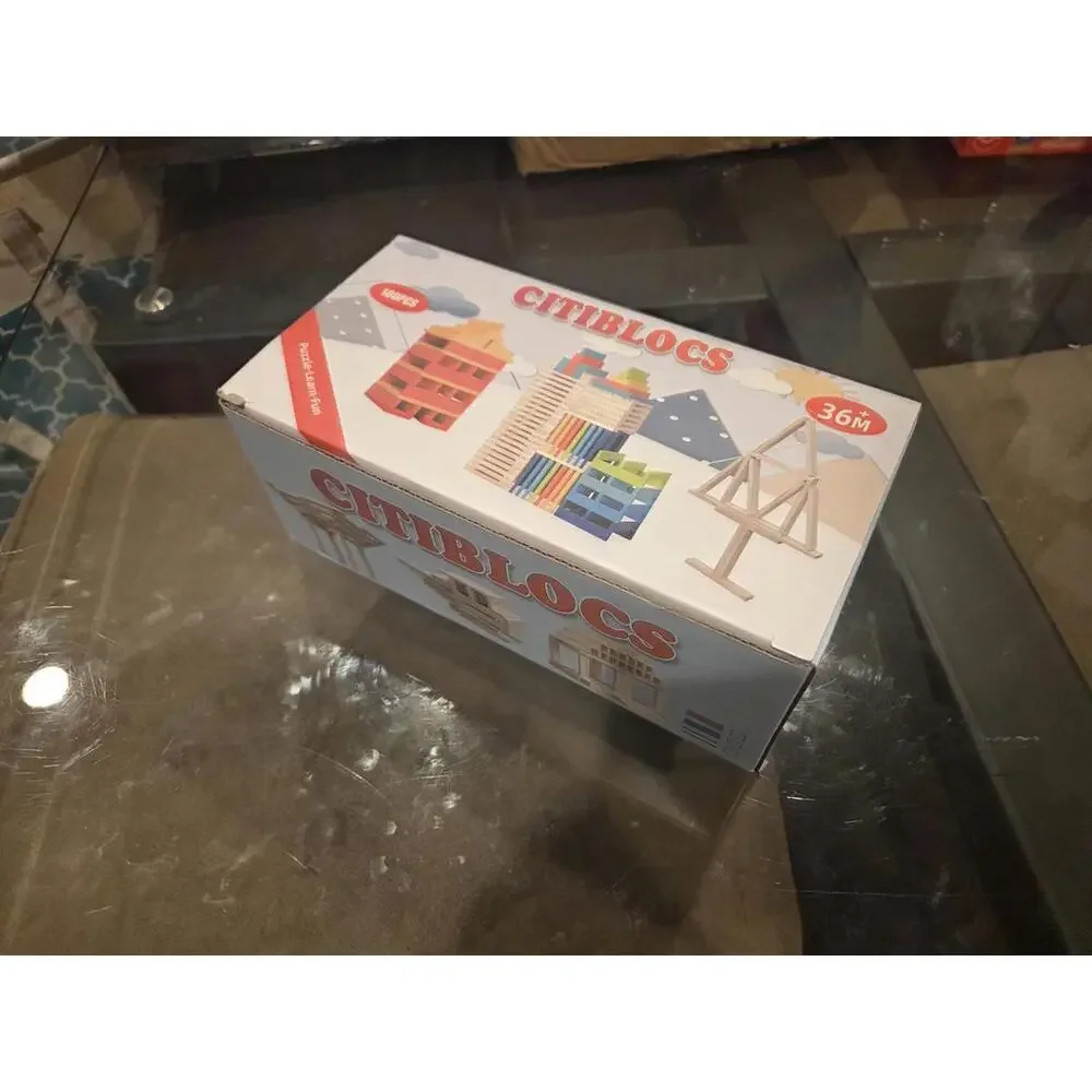 2x order (reserved)  - Citiblocs Wooden Building Blocks Set - 100 Pieces